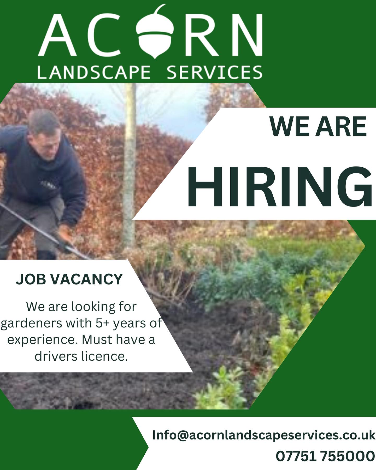 Ground Worker Jobs Cheshire Acorn Landscape Services